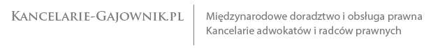 Kancelarie-Gajownik:Międzynarodowe doradztwo i obsługa prawna, kancelarie adwokackie i radców prawnych